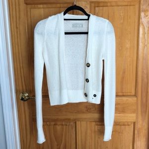 Abercrombie & Fitch XS Cream Cardigan